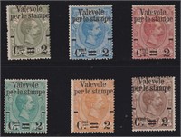 Italy Stamps #58-63 Mint Hinged set, CV $145