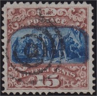US Stamps #119 Used and well centered, CV $190