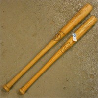 (2) Wooden Baseball Bats - Mantle & Yastrzemski