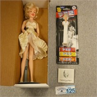 Marilyn Monroe Doll & Pez Dispenser