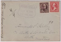 US Stamps1902 Cover Deer Lodge, Registered with ba