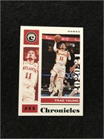 Trae Young NBA Panini Chronicles Green Parallel SP
