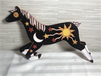 Handmade Ceramic Horse Art Tile Signed