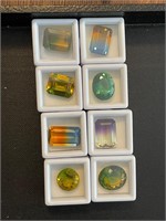 8 Ametrine Gemstones