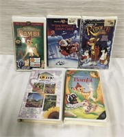 5 VHS Movies Disney & Warner Brothers