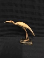 Great Heron Horn Art Sculpture