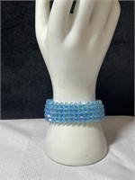 Wide with  Swarovski Crystals and Sterling clasp