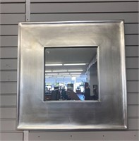 Silver Frame Mirror 26.5 x 27 inches