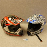 (2) Bell Motorcycle Helmets