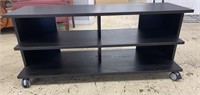 Rolling Console Table 46.5 x 16  x 20 inches