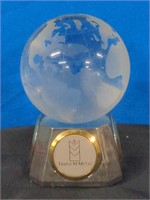 Glass Globe - Clock Thermometer Hygrometer