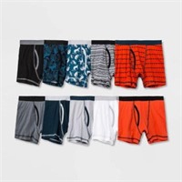 10-Pk Cat & Jack Boy's LG (12/14) Boxer Briefs