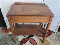 Vintage Wood Children's School Desk w/Flip Top