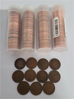 1865 - 1909 USA Indian Head Pennies + Lincoln