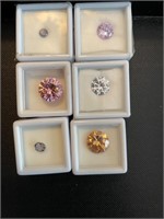 6 Lab Created Diamonds