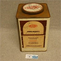 Dupont Smokeless Powder Tin