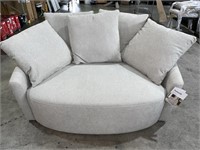$700.00 Thomasville - 59 IN Fabric Swivel Chair,