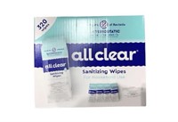 ALL CLEAR SANITIZING WIPES FOR HOUSEHOLD USE