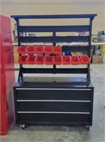 3 Drawer Tool Box with Plastic orginizers on