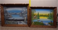 2-Framed, Painted wildlife pictures