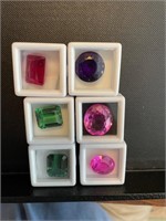 6 Assorted Gemstones