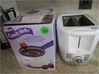OSTER TOASTER AND WILTON CANDY MELTING POT
