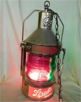 Vintage Stroh's Beer bar swag nautical lantern