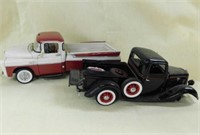 2 Danbury Mint die cast pickup trucks: 1957 Dodge