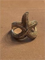 925 Sterling Starfish Ring