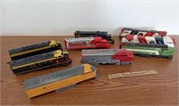 HO Scale Electric train, locomotive shells, Santa