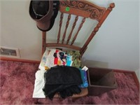 WOOD CHAIR, WOOD TRASH CAN AND MORE - BUYER
