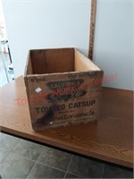 Calif. Tomato Catsup Wood Crate