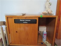 WOOD CABINET WITH CONTENTS - SEWING TRANSFER