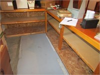 L SHAPED WORK TABLE - LOCATED IN BASEMENT, BRING