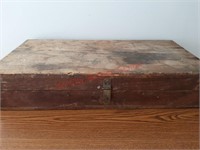 Primitive Wood Box, 24" x 12" x 5"