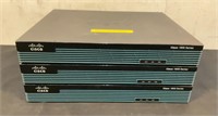 (3) Cisco 1900 Series Network Routers
