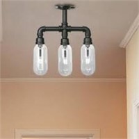 3 light pipe ceiling fixture