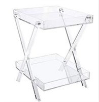 2 tier acrylic side table retails $250