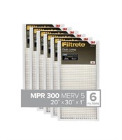Filtrete 20x30x1, AC Furnace Air Filter, 6-Pack