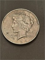 1924 Peace Silver Dollars