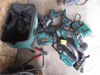 Master force 20v saw, drill , charger and bag All