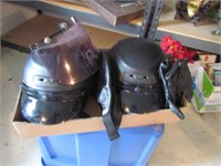 2 helmets w/faceshields