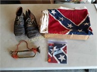 Confederate Flags, Boots, & Bugle