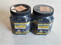 2 New Containers of .20g Airsoft Precision BBs