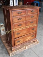 Vintage Wooden Chest of 5 Drawers