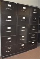 HON 5 DRAWER LEGAL FILE CABINET BLK