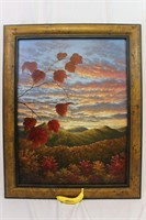David Berger "Autumn Mountains" 3'x4' Painting