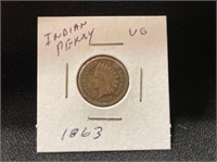 1863 Indian Head Penny