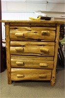 Rustic Hand-crafted Log Dresser