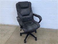 Suede Swivel Office Chair